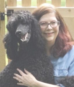 Lynn Franklin and Dash the Standard Poodle