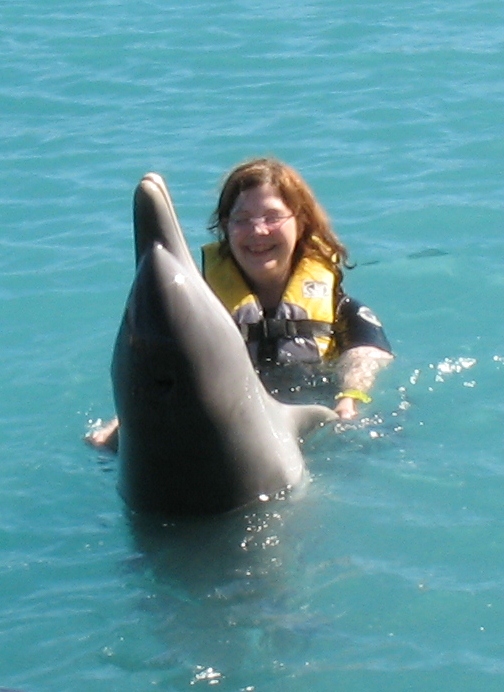 Lynn Franklin Dancing with Dolphin
